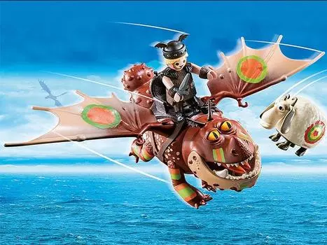 Игровой набор DreamWorks Dragons Dragon Racing: Fishlegs and Meatlug PLAYMOBIL