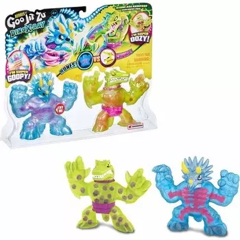 Игровой набор Giochi Preziosi Goojitzu Dino Тритопс против Шредза