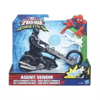 Игровой набор Marvel Spider-Man Веном на мотоцикле