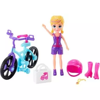 Игровой набор Polly Pocket Кукла с велосипедом