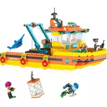 Игровой набор Sea Шахтерский корабль, 628 деталей
