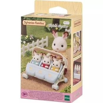 Игровой набор Sylvanian Families Коляска для тройни