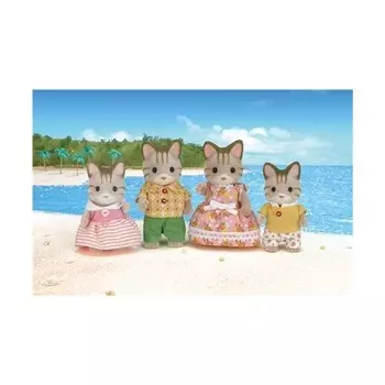 Игровой набор Sylvanian Families Семейство полосатых кошачьих
