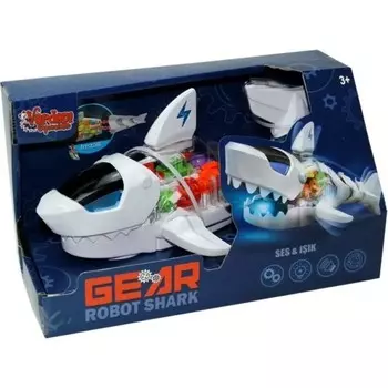 Игровой набор Vardem Робот акула, белый