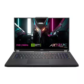 Игровой ноутбук Gigabyte AORUS 17H 17.3'', 16ГБ/1ТБ, i7-13700H, RTX 4080, черный, английская клавиатура
