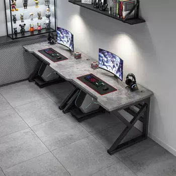 Игровой стол Naijia A380B двойная посадка, 200x60 см, серый