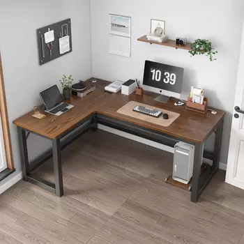 Игровой стол Naijia A655, левый угол, 160x120 см, орех/черный