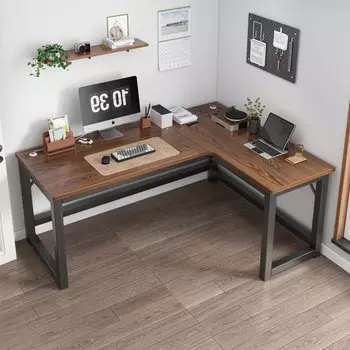 Игровой стол Naijia A655, правый угол, 140x120 см, орех/черный