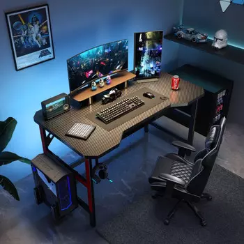 Игровой стол Naijia A682, держатель для наушников, 80x60 см, черный