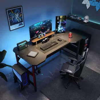 Игровой стол Naijia A682, держатель для наушников, 120x60 см, черный