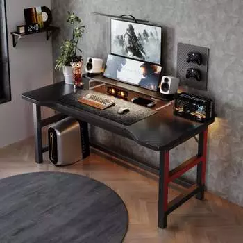 Игровой стол Naijia A682A, полка для монитора, 100x60 см, углеродное волокно