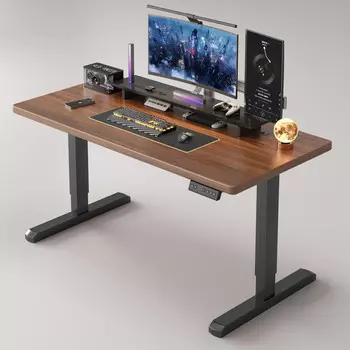 Игровой стол Naijia A757, 120x60 см, орех/черный