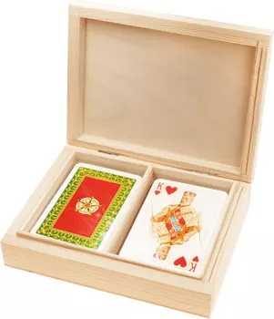 Игровые Карты Piatnik Lux Tudor Rose В Деревянной Коробке*