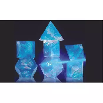 Игровые кубики Blue Cloak And Dagger Poly 7 Set – Sirius Dice