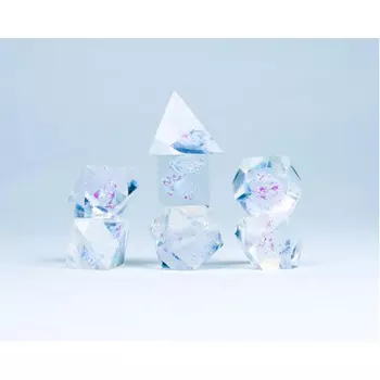 Игровые кубики Clear Cloak And Dagger Poly 7 Set – Sirius Dice