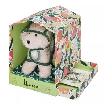 Игрушечная кроватка Manhattan, игровой набор для собачьей будки с печеньем и плюшевой собакой Mini-Lhasapoo Manhattan Toy