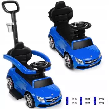 ИГРУШЕЧНАЯ АВТОМОБИЛЬНАЯ МАШИНКА 3в1 MERCEDES RIDE-ON BOARD PUSH CAR БОЛЬШАЯ АВТОМОБИЛЬНАЯ РЕЗИНОВЫЕ КОЛЕСА КОЖАНЫЕ ПОДАРОЧНЫЕ НАКЛЕЙКИ С ИМЕНЕМ РЕБЕНКА Inna marka