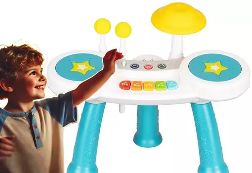 Игрушечный орган 2в1 для детей Барабаны Детские музыкальные инструменты PakaNiemowlaka