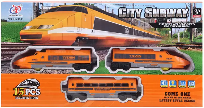 Игрушечный поезд на батарейках для детей Trifox