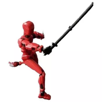 Игрушка Charlotte Манекен многошарнирный, красный