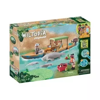 Игрушка Wiltopia 71010 Путешествие на лодке к ламантинам Playmobil