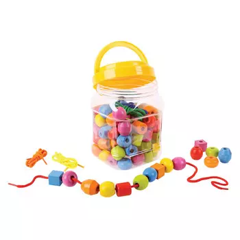 Игрушки Bigjigs, нанизывание бусинок