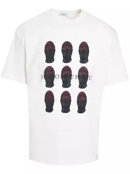 Ih Nom Uh Nit футболка из хлопка с принтом масок, белый