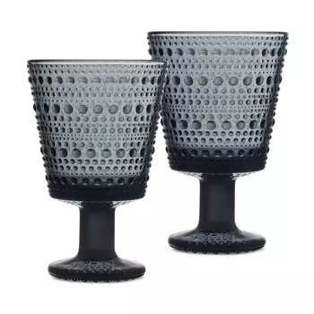 Iittala Kastehelmi темно-серый универсальный стакан, набор из 2 шт