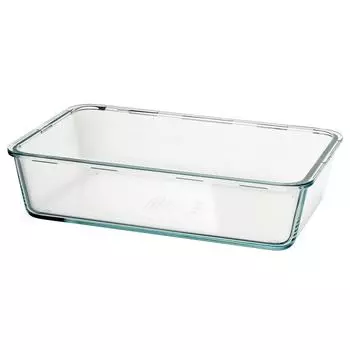 IKEA 365+ ИКЕА/365+ Контейнер для продуктов, большой прямоугольн формы/стекло, 3.1 л IKEA