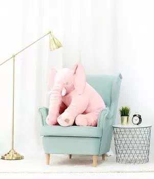 ИКЕА ДЖАТТЕСТОР, Мягкая игрушка Слон, розовый, 70 см Mi Gustaw