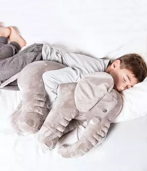 ИКЕА ДЖАТТЕСТОР, Мягкая игрушка Слон, серый, 70 см Mi Gustaw