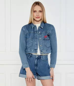 Икона джинсовой куртки — дуэт Regular fit Karl Lagerfeld, синий