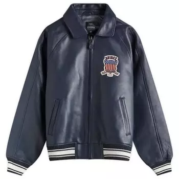 Икона кожаная куртка Avirex, синий