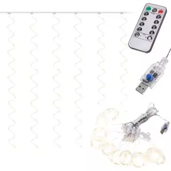 Ikonka СВЕТИЛЬНИКИ ДЛЯ ШТОР 3X3M 300LED MULTICOLOR