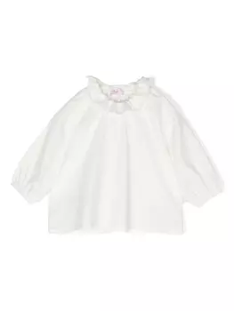 Il Gufo блузка с оборками, белый