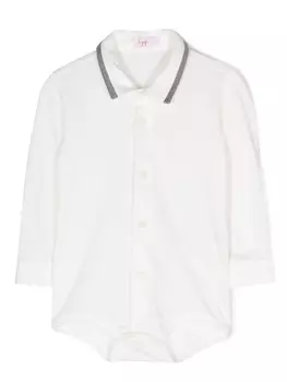 Il Gufo боди с длинными рукавами, белый