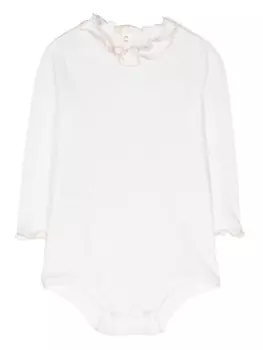 Il Gufo боди с оборками, белый