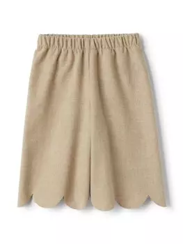 Il Gufo брюки с фестонами, нейтральный цвет