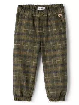 Il Gufo брюки в клетку тартан, зеленый