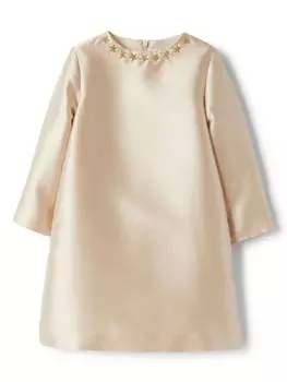 Il Gufo декорированное платье, нейтральный цвет
