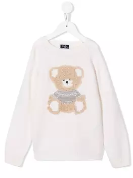 Il Gufo джемпер с узором, нейтральный цвет