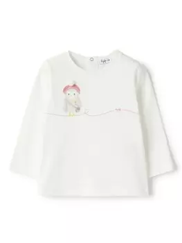 Il Gufo футболка с длинными рукавами и принтом, белый