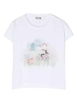 Il Gufo футболка с принтом, белый