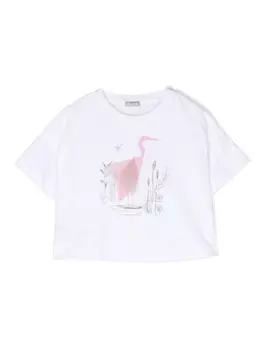 Il Gufo футболка с принтом, белый