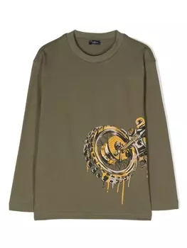 Il Gufo футболка с принтом, зеленый