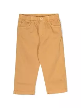 Il Gufo габардиновые брюки прямого кроя, оранжевый