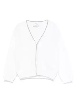 Il Gufo кардиган из органического хлопка, белый