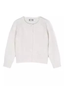 Il Gufo кардиган с эффектом металлик, нейтральный цвет