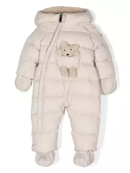 Il Gufo комбинезон с нашивками в виде плюшевого мишки, нейтральный цвет