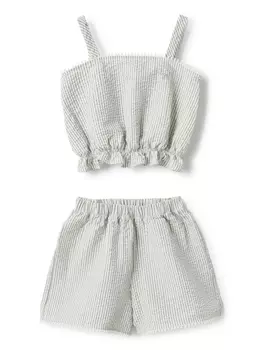 Il Gufo комплект из футболки и шортов, белый